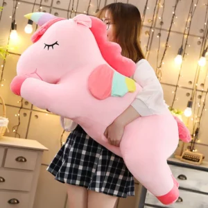 25 سنتيمتر-35 سنتيمتر Kawaii العملاق يونيكورن ألعاب من نسيج مخملي لينة محشوة يونيكورن دمى لينة الحيوان الحصان لعب للأطفال وسادة هدايا عيد الميلاد